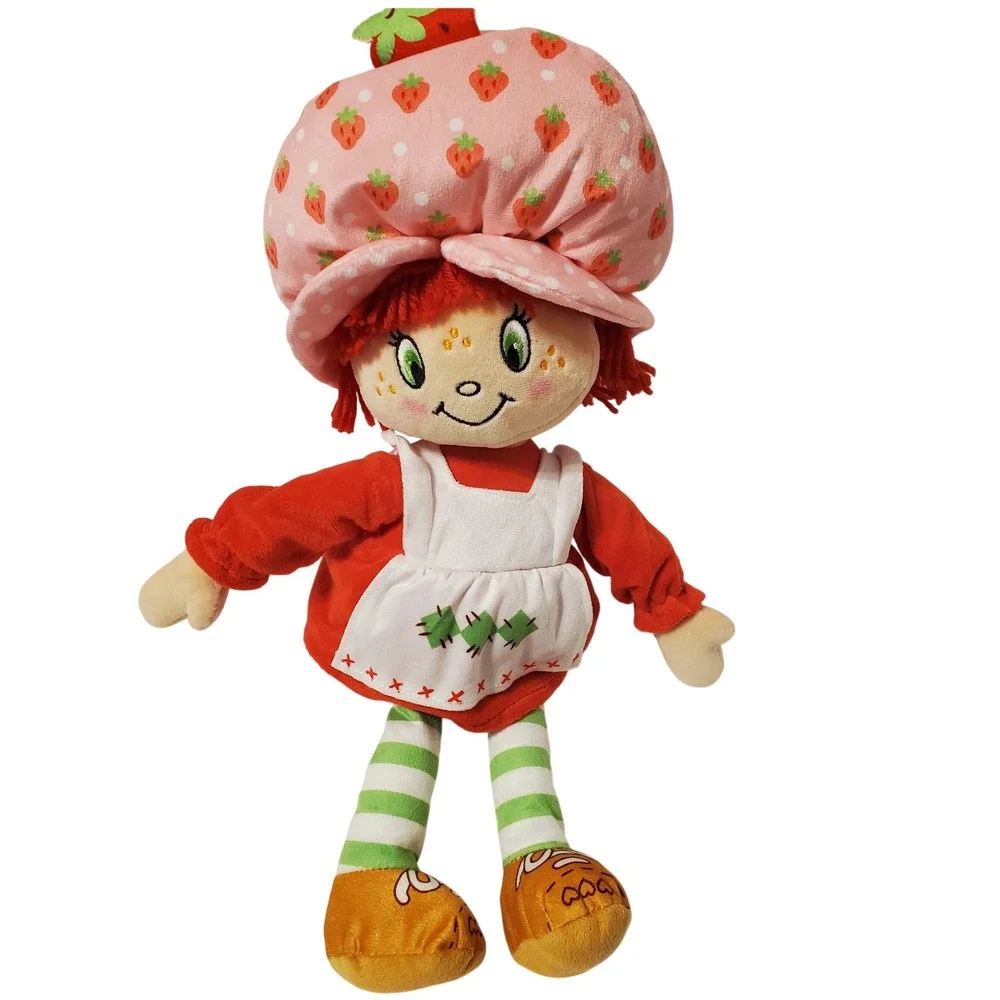 Strawberry Shortcake Plush Doll Jay Franco & Sons Red Dress Pink Hat Soft Toy
